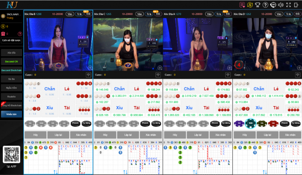 Khu vực KU Live Casino