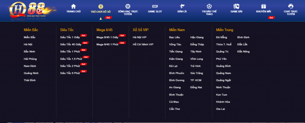 Hệ thống trò chơi xổ số trực tuyến QH88