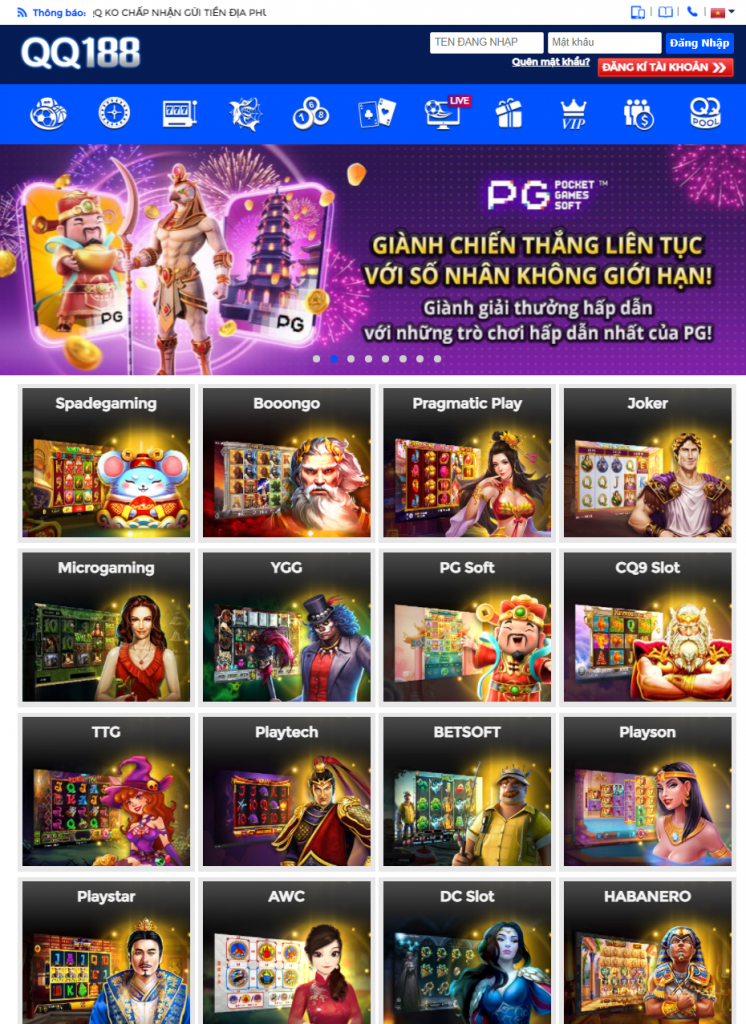 Hệ thống trò chơi giải trí Slot