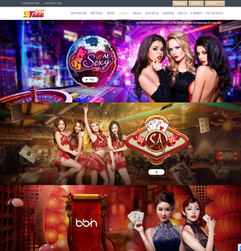 Sảnh chơi casino trực tuyến