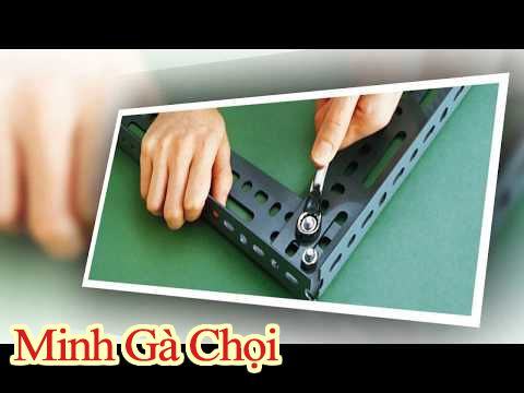 Lắp khung sắt chữ V chắc chắn theo hướng dẫn.