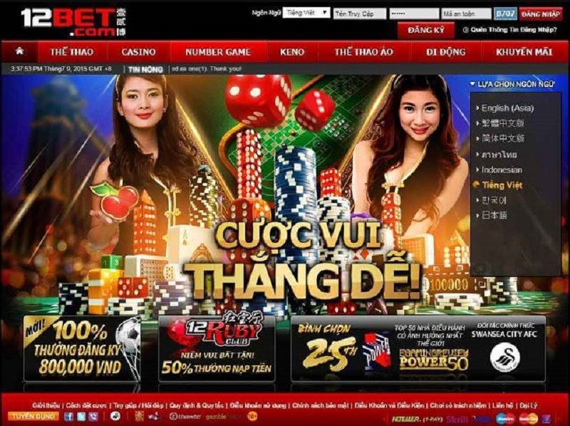 Khuyến mãi cực khủng tại nhà cái 12Bet