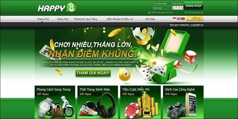 Khuyến mãi siêu lớn tại nhà cái HAPPY8