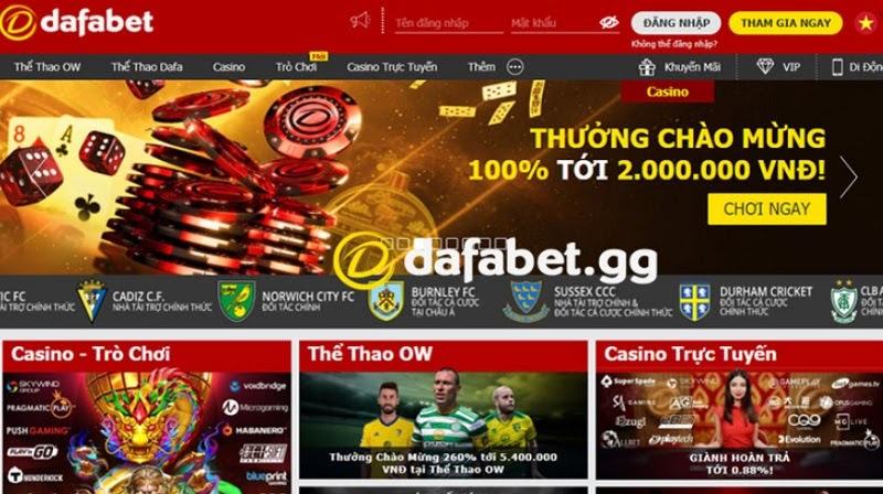 Dafabet - Nhà cái chất lượng tầm cỡ thế giới