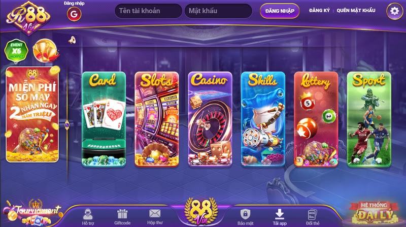 Kho game cực khủng tại R88