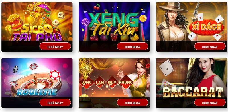 Vô số các tựa game nổi bật khác tại nhà cái này