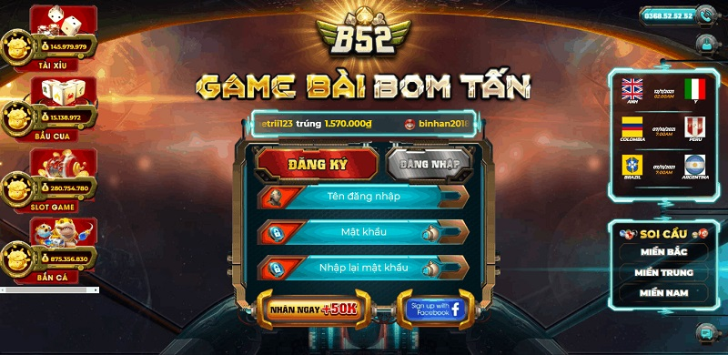 B52 Club – Nhà cái đổi thưởng hiện đại nhất 2021