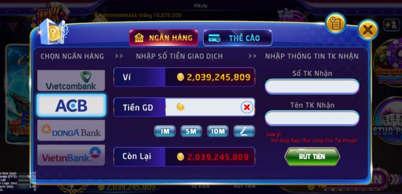 4.dien thong tin - Rikvip Club: Cổng Game bài đổi thưởng