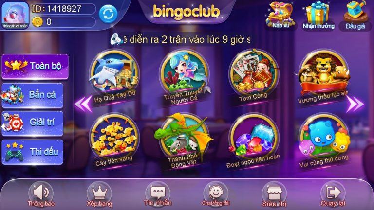 52 - Ban ca bingo - Trò chơi bắn cá hấp dẫn thu hút mọi game thủ