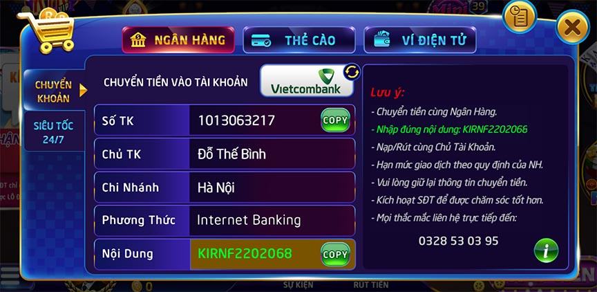 nap rut tien rikvip club - Rikvip Club: Cổng Game bài đổi thưởng