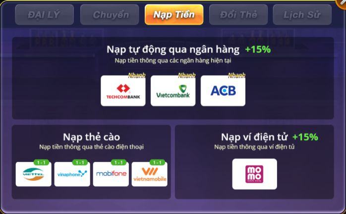 Hướng dẫn nạp và rút tiền tại địa chỉ B29Club