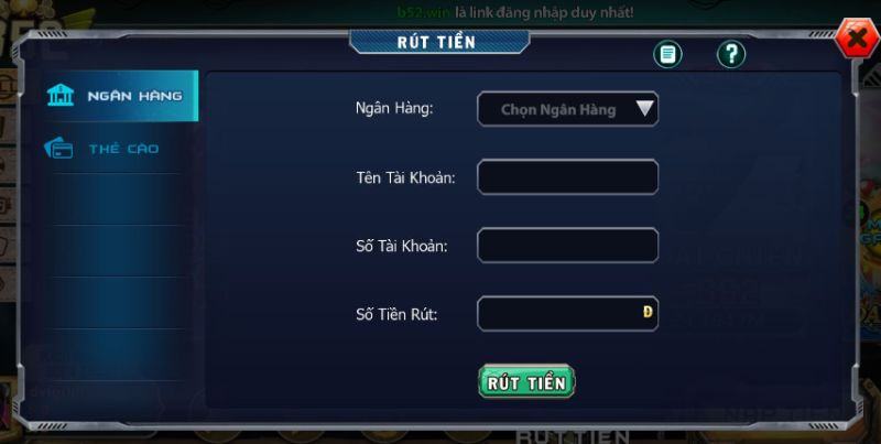 rut tien b52 - B52 club - Đẳng cấp game bài đổi thưởng bom tấn