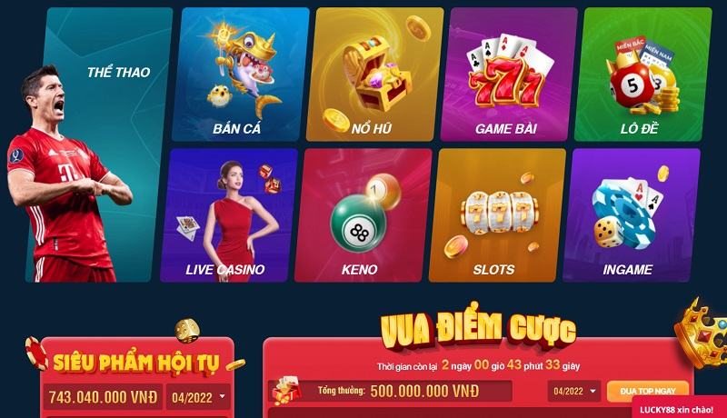 Thế mạnh vượt trội có tại nhà cái uy tín Lucky88