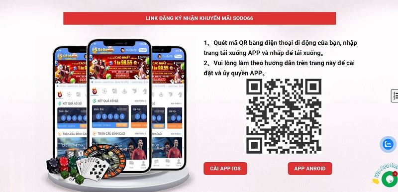 Tải ngay app Sodo66 cho hệ điều hành IOS