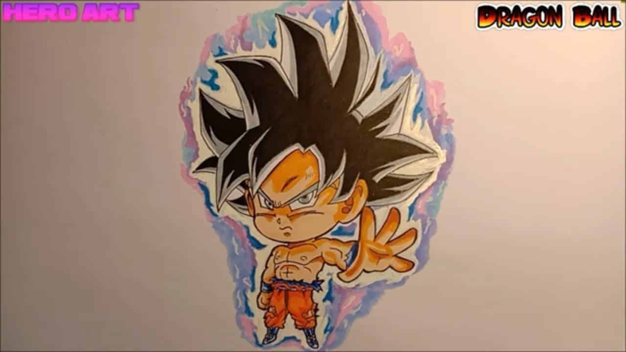 Ảnh Goku Vẽ Bằng Bút Chì Cute cực ngầu