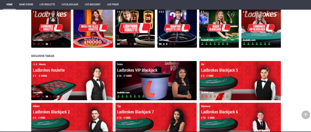 Sòng bài online tại nhà cái Ladbrokes