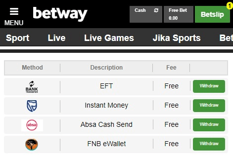 Hướng dẫn rút tiền từ nhà cái Betway