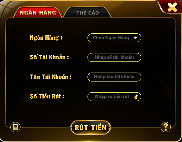 Rút tiền từ nhà cái GO88