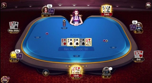 Sảnh Poker trong kho game bài May Club