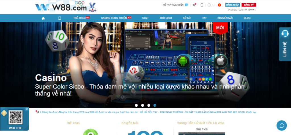 W88 - Thiên đường Casino với tỷ lệ vàng