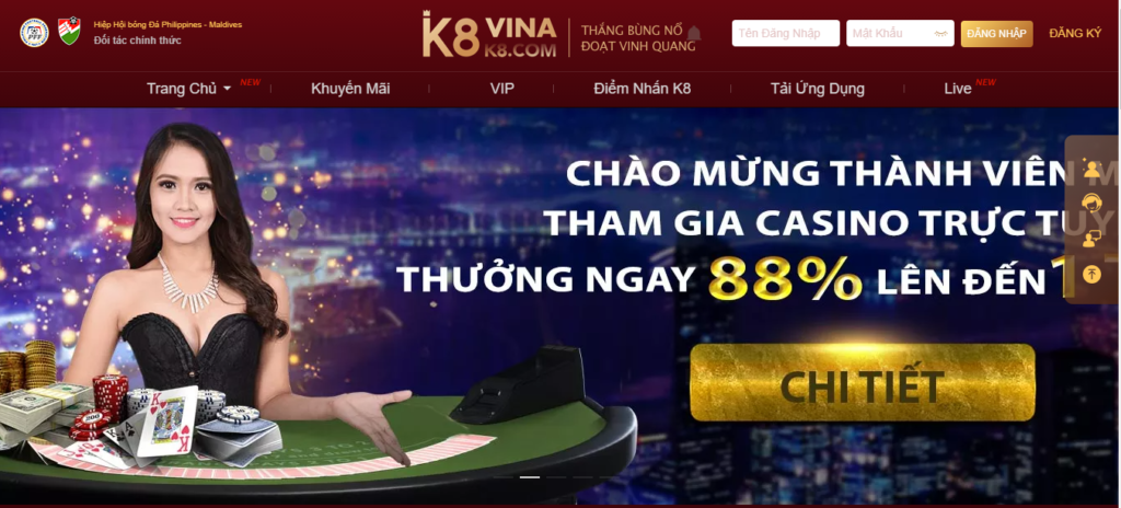 K8 - Đứa con của tập đoàn Casino Châu Á