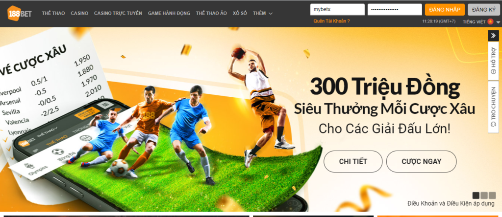 188Bet - Ông hoàng cá cược bóng đá đi đầu thế giới