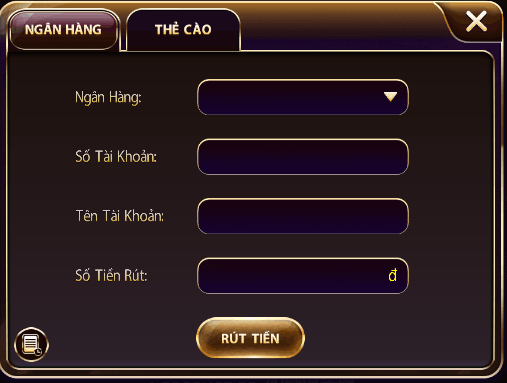 Tạo lệnh rút tiền theo form V8 Club