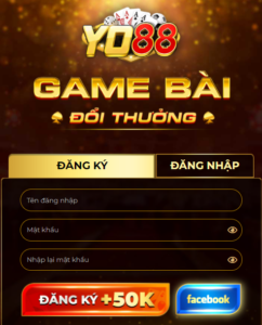 Đăng ký tài khoản game tại Yo88