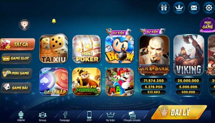 Giao diện cổng game quay hũ Giauto Club đẳng cấp tại Việt Nam