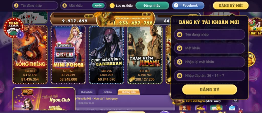 Hướng dẫn cách tạo tài khoản game tại Ngon Club