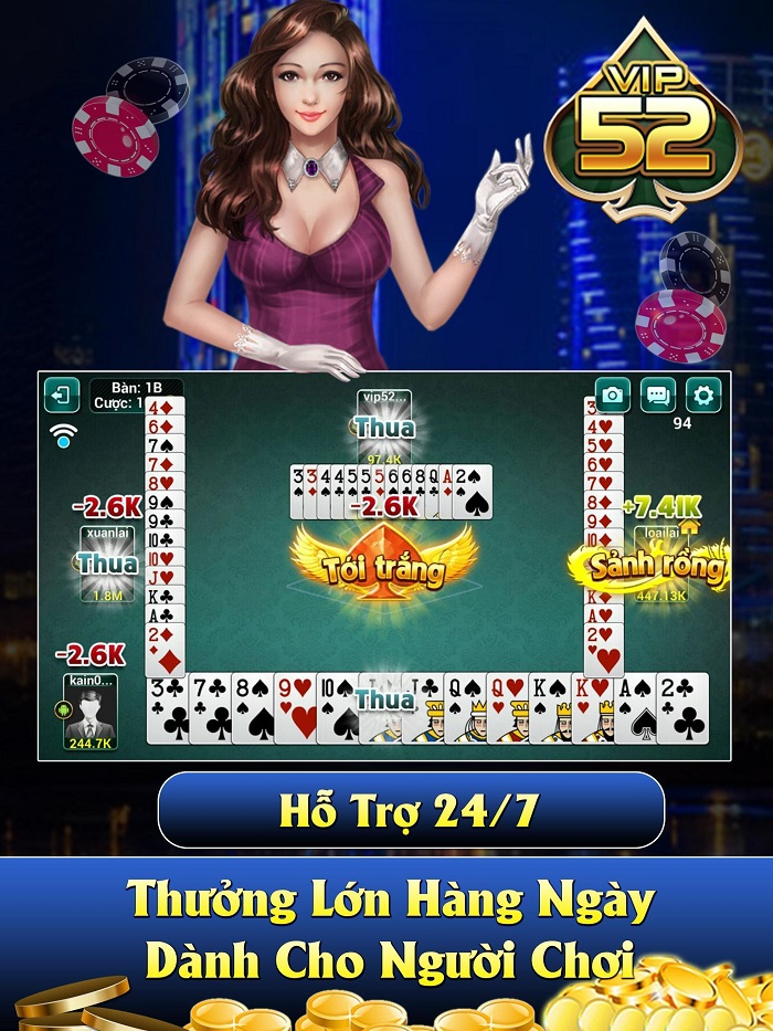 Hệ thống chăm sóc khách hàng tại cổng game Vip 52