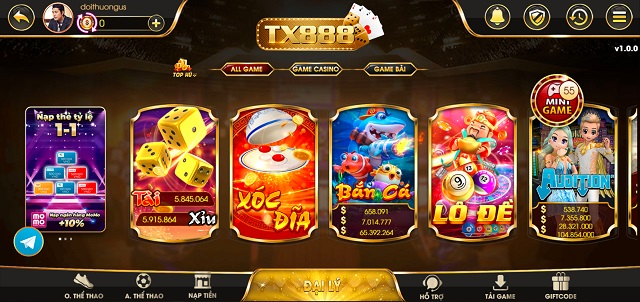 Nền tảng game slots vạn người mê tại TX888 Club