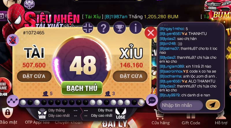 Nền tảng game tài xỉu online tại Bum CLub