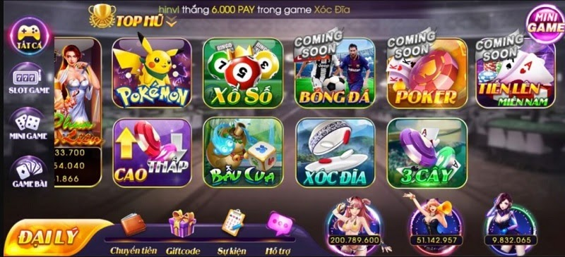 Hệ thống game mini - dân gian đỉnh cao