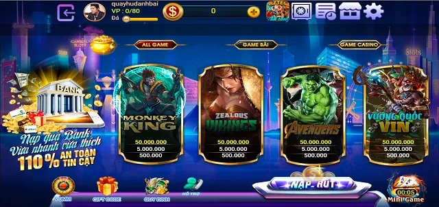 Nền tảng game Slots nổ hũ đỉnh cao tại 88Z Club