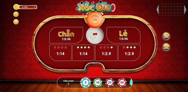 Trò chơi mini - game xóc đĩa tại 88Z Club