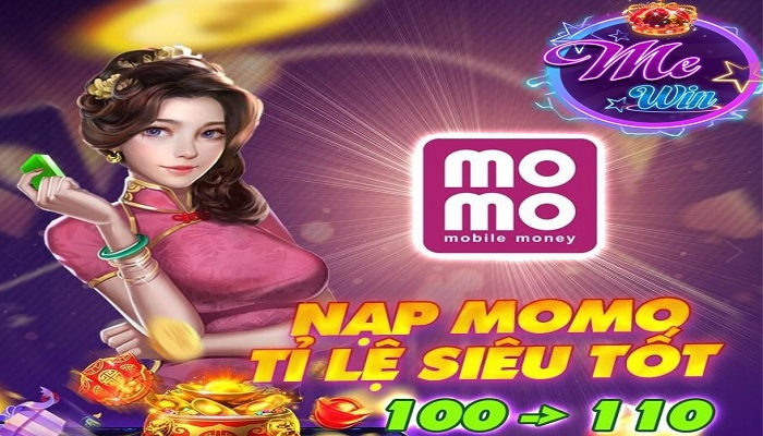 Hình thức nạp tiền Momo đã có mặt tại MeWin Club