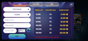 Nạp tiền vào cổng game Chơi Club qua hệ thống thẻ cào tự động