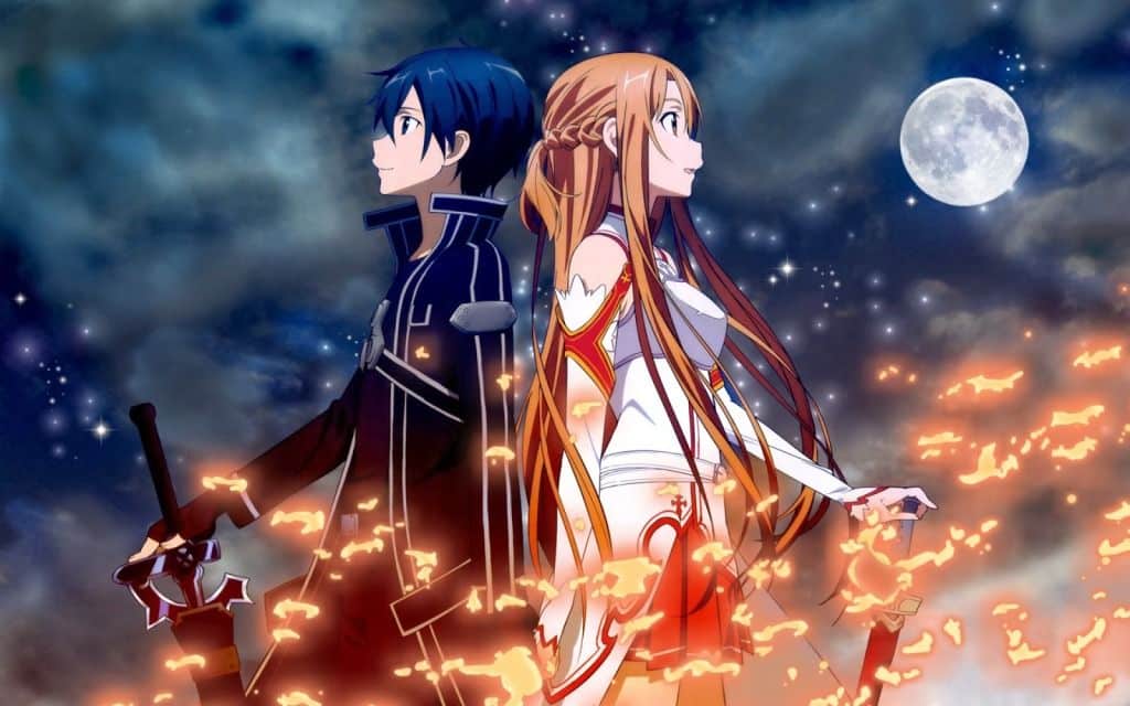 Hình Anime Kirito và Asuna chất lượng cao cực đẹp