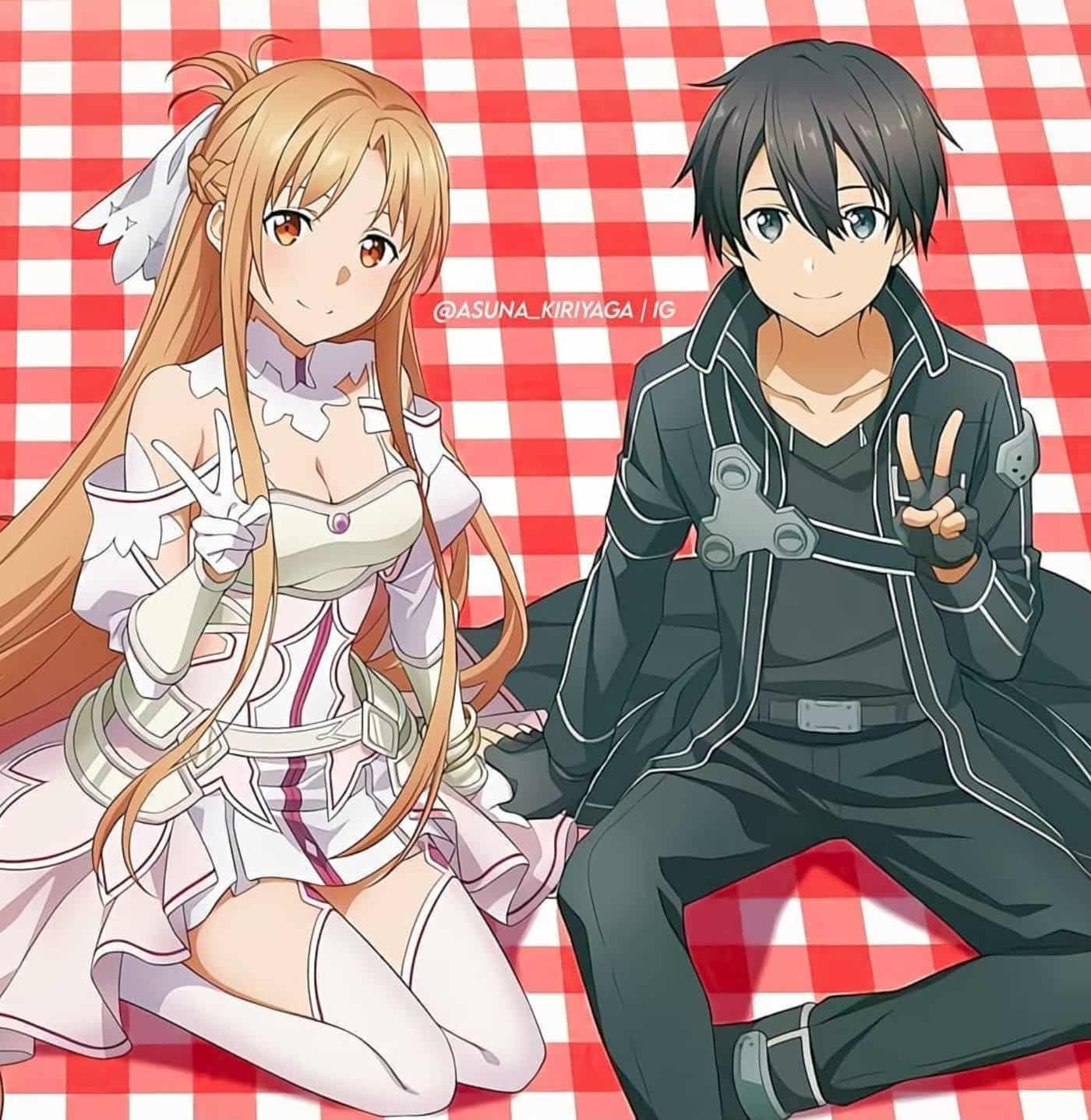 Hình Anime Kirito và Asuna dễ thương nhất