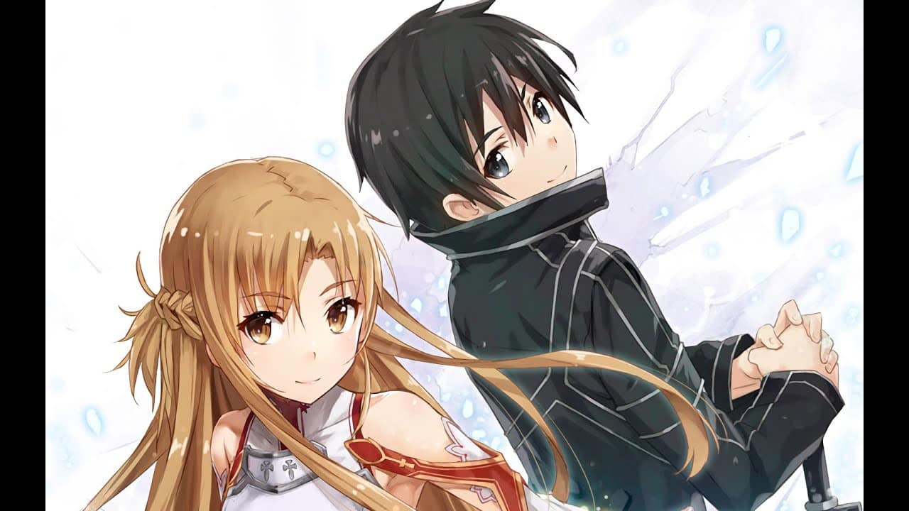 Hình Anime Kirito và Asuna siêu lãng mạn