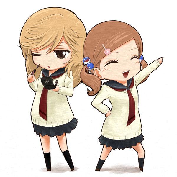 Hình Cặp Bff Nữ chibi đáng yêu dễ thương