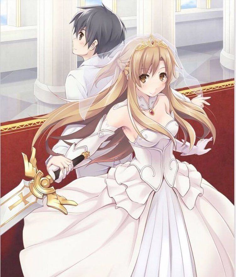 Hình Kirito Và Asuna lãng mạn