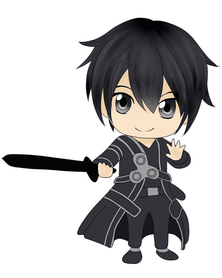 Hình Kirito chibi cute đáng yêu