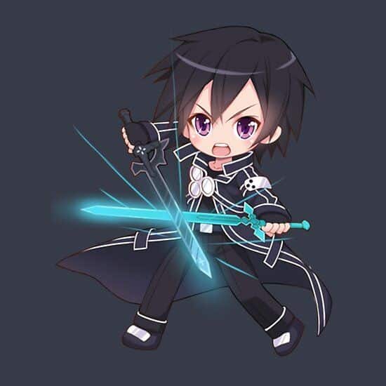 Hình Kirito chibi dễ thương ngầu nhất