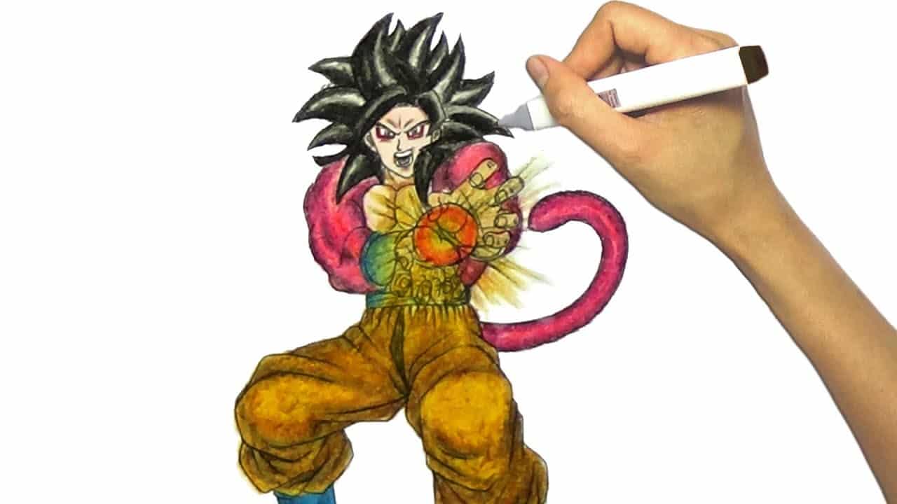 Hình Vẽ Songoku Cấp 4 đẹp