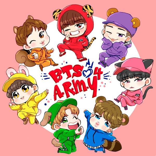 Hình ảnh chibi BTS đẹp