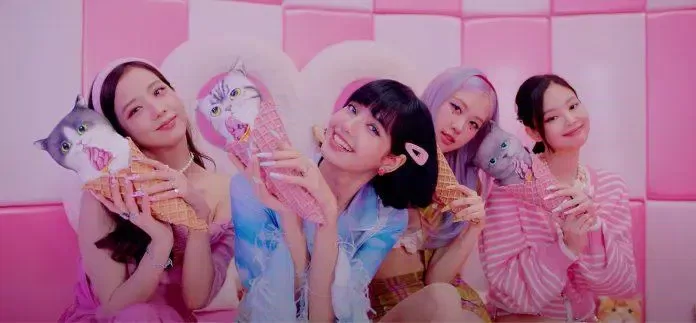 Hình nền BLACKPINK bài Ice Cream (Ảnh: Internet)