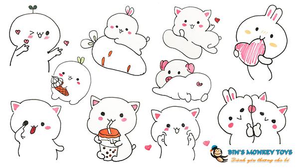 Hình vẽ sticker cute 16