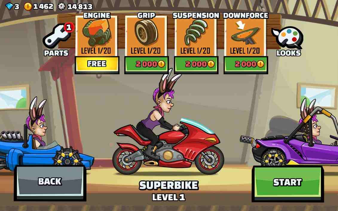 Hill Climb Racing 2 mod game